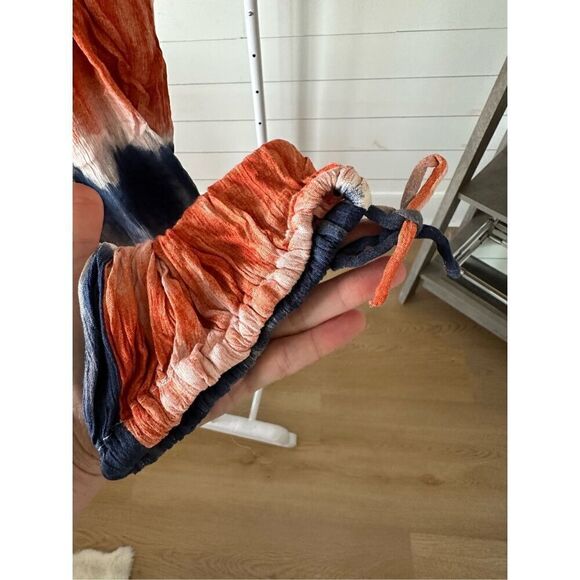 Patriotic tie dyed elastic waist harem pants sz small‎ NWT - Picture 7 of 13